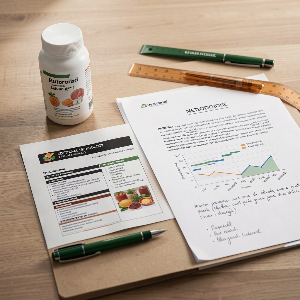 Notebook with handwritten meal planning notes beside a plate of eggs, vegetables, and grains
